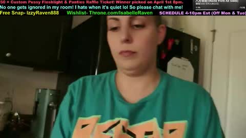 Snapshot of _isabelleraven chatting on March 2026 09:30:01 PM IsabelleRaven online show from March 2026 09:30:01 PM
