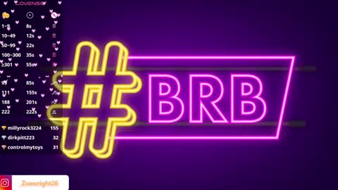 Zoe online show from December 2024 08:33:01 PM