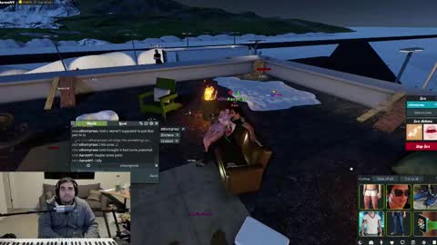 Snapshot of aaroleplayer chatting on February 2025 10:10:01 PM Aaron online show from February 2025 10:10:01 PM