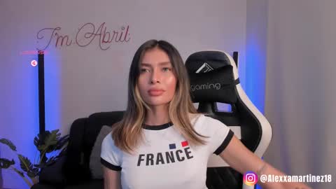 Snapshot of abril_w18 chatting on March 2025 02:30:02 AM My name is Alexa. Please say hello I like to chat with you. If you have requests please use tip online show from March 2025 02:30:02 AM