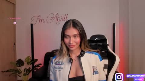 Snapshot of abril_w18 chatting on March 2025 01:50:02 AM My name is Alexa. Please say hello I like to chat with you. If you have requests please use tip online show from March 2025 01:50:02 AM