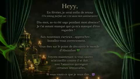 Snapshot of absinthee chatting on February 2026 09:57:01 PM absy online show from February 2026 09:57:01 PM