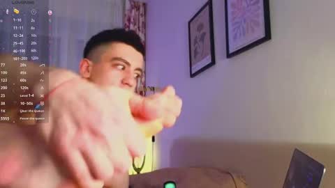 Snapshot of adampolerno chatting on December 2024 03:10:02 AM Hi Im Adam Glad to see u here 3 And its my first day online show from December 2024 03:10:02 AM