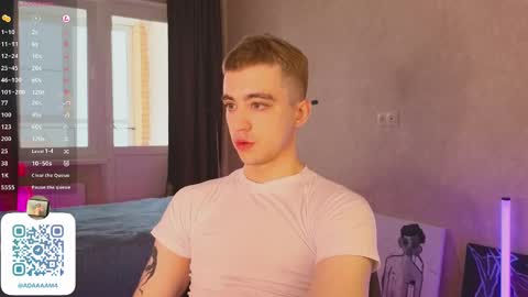 Snapshot of adampolerno chatting on January 2025 09:48:01 AM Hi Im Adam Glad to see u here 3 And its my first day online show from January 2025 09:48:01 AM