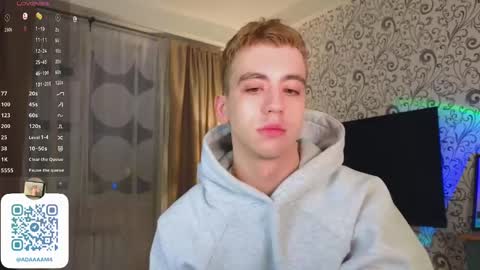 Snapshot of adampolerno chatting on January 2025 12:54:01 AM Hi Im Adam Glad to see u here 3 And its my first day online show from January 2025 12:54:01 AM