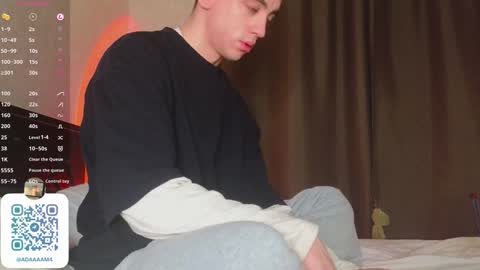 Snapshot of adampolerno chatting on January 2025 09:34:01 AM Hi Im Adam Glad to see u here 3 And its my first day online show from January 2025 09:34:01 AM