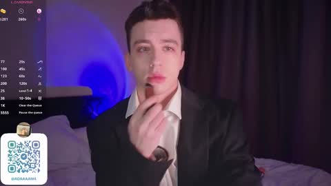 Snapshot of adampolerno chatting on February 2025 11:27:02 AM Hi Im Adam Glad to see u here 3 And its my first day online show from February 2025 11:27:02 AM