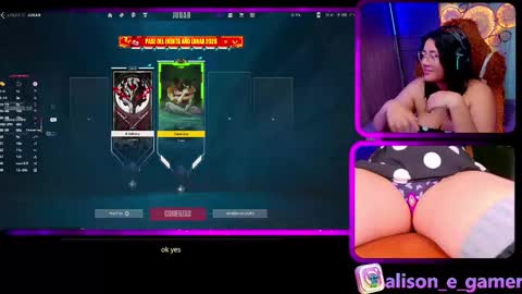 Snapshot of alison_gamer chatting on February 2026 04:08:01 PM Alison online show from February 2026 04:08:01 PM