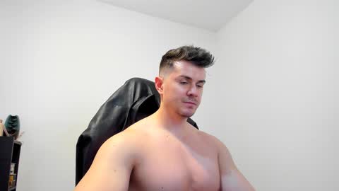Snapshot of alphagodleatherking92 chatting on January 2025 11:48:02 AM LeatherMaster online show from January 2025 11:48:02 AM