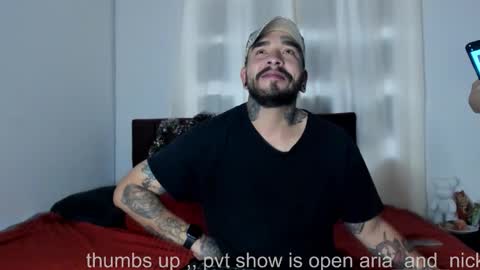 Snapshot of aria_and_nick chatting on December 2025 01:05:01 PM ARIA AND. NICK online show from December 2025 01:05:01 PM