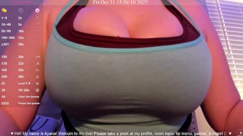 Snapshot of ayanadelatorre chatting on October 2025 10:55:01 PM Ayana Delatorre online show from October 2025 10:55:01 PM