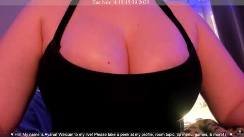 Snapshot of ayanadelatorre chatting on November 2025 11:15:01 PM Ayana Delatorre online show from November 2025 11:15:01 PM