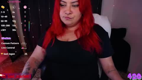 Snapshot of bad_scarlett1 chatting on March 2025 11:27:01 PM Scarlett online show from March 2025 11:27:01 PM
