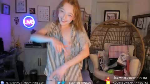 Snapshot of beckthetongue chatting on October 2025 10:30:01 PM Beck the tongue online show from October 2025 10:30:01 PM