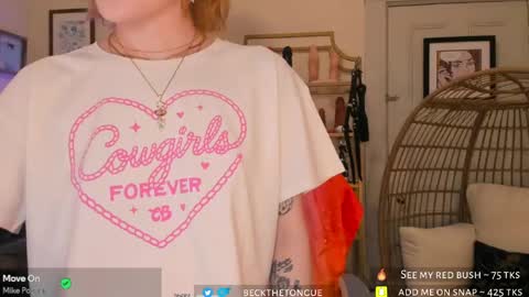 Snapshot of beckthetongue chatting on May 2026 05:51:02 PM Beck the tongue online show from May 2026 05:51:02 PM