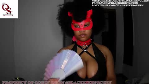 Snapshot of blacksirenqueen chatting on February 2025 08:17:01 AM Queen Siren online show from February 2025 08:17:01 AM