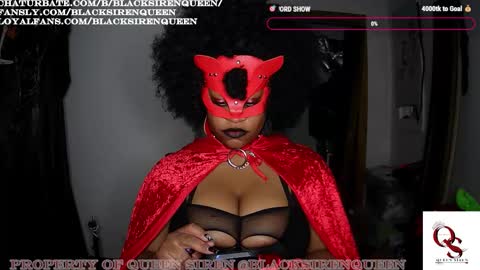 Snapshot of blacksirenqueen chatting on October 2025 07:21:01 AM Queen Siren online show from October 2025 07:21:01 AM