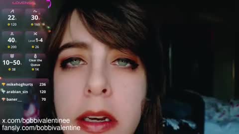 Bobbi Valentine online show from December 2025 12:05:01 AM