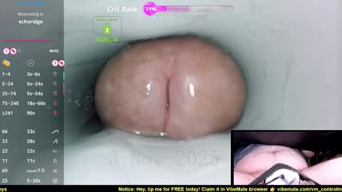 Snapshot of controlmytoys chatting on November 2025 07:26:01 PM Control online show from November 2025 07:26:01 PM