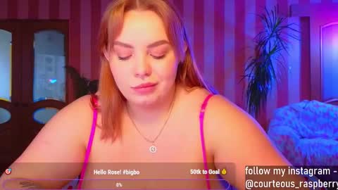 Snapshot of courteous_raspberrrry chatting on December 2024 10:32:02 AM Rose Roys my online show from December 2024 10:32:02 AM
