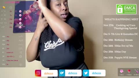 Snapshot of dchcco chatting on November 2025 01:27:02 AM Duchess Coco - Coco Puffs online show from November 2025 01:27:02 AM