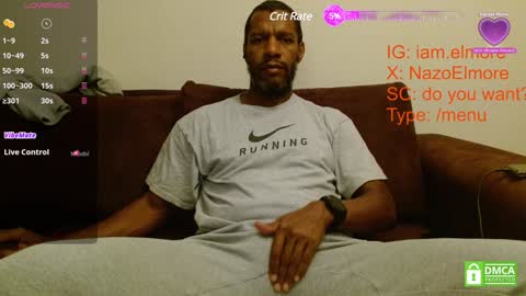 Snapshot of elmorenazogt chatting on January 2025 03:48:02 AM My name is Elmore. Please say hello I like to chat with you. If you have requests or dirty talk please use tip online show from January 2025 03:48:02 AM