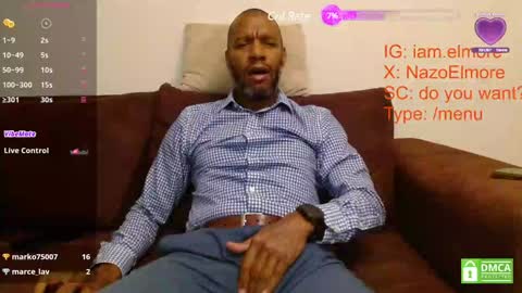 Snapshot of elmorenazogt chatting on January 2025 02:37:01 AM My name is Elmore. Please say hello I like to chat with you. If you have requests or dirty talk please use tip online show from January 2025 02:37:01 AM