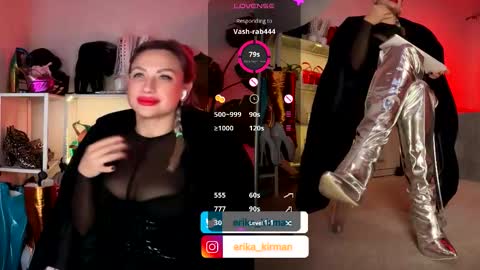 Snapshot of erika_kirman chatting on January 2026 01:04:01 PM Erika online show from January 2026 01:04:01 PM