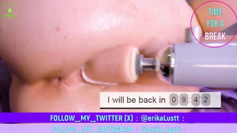 Snapshot of erikalustx chatting on March 2025 01:59:02 PM Erika online show from March 2025 01:59:02 PM