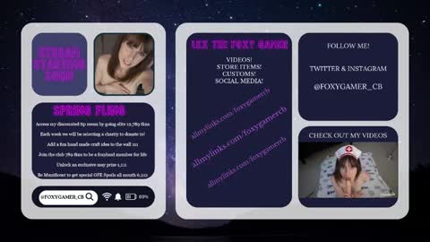 Lex Vive foxygamer cb online show from May 2026 01:11:01 AM