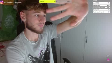 Snapshot of freddy_star chatting on January 2025 12:14:02 AM Frederick Perin online show from January 2025 12:14:02 AM