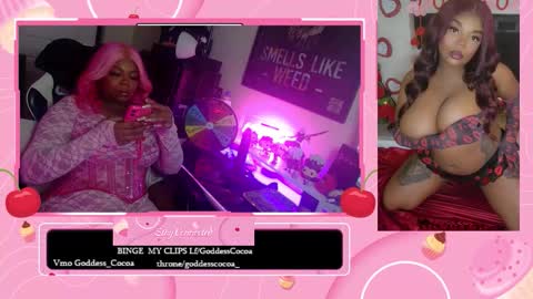 Snapshot of goddesscocoaa chatting on February 2026 07:56:01 AM Goddess Cocoa online show from February 2026 07:56:01 AM