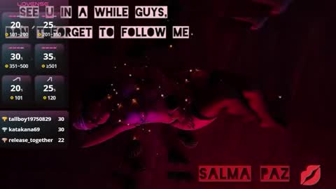 Snapshot of hairyandsexysalma chatting on January 2025 07:47:02 AM SALMA online show from January 2025 07:47:02 AM