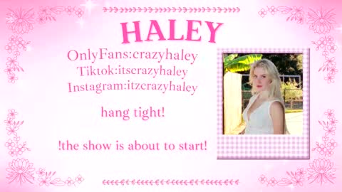 Snapshot of haleycrazy chatting on December 2025 02:11:01 PM Haley online show from December 2025 02:11:01 PM