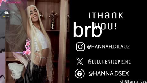 hannah dilau  online show from April 2026 05:30:01 PM