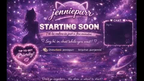 Snapshot of jenniepurr chatting on March 2026 11:54:02 PM Jennie online show from March 2026 11:54:02 PM