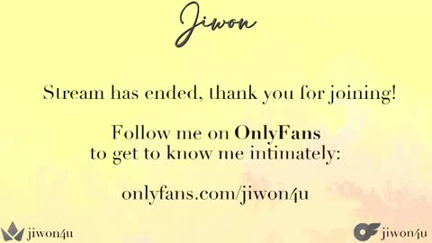 Snapshot of jiwon4u chatting on February 2025 12:16:02 PM Jiwon online show from February 2025 12:16:02 PM