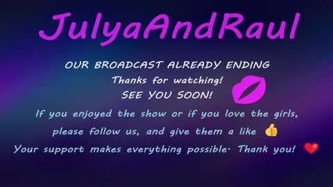 Snapshot of julyaandraul chatting on December 2024 04:03:02 AM Raul Kira and Tony guests online show from December 2024 04:03:02 AM