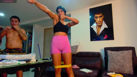 Snapshot of latin_couple77 chatting on January 2025 02:37:02 AM Sara y Andy online show from January 2025 02:37:02 AM