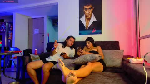 Snapshot of latin_couple77 chatting on February 2025 06:35:01 AM Sara y Andy online show from February 2025 06:35:01 AM