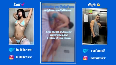 Snapshot of latinuycouple chatting on January 2025 03:53:01 AM Rafa and Luli online show from January 2025 03:53:01 AM