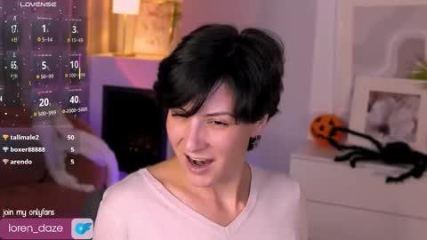 Snapshot of loren_daze chatting on November 2025 02:27:01 PM Loren online show from November 2025 02:27:01 PM