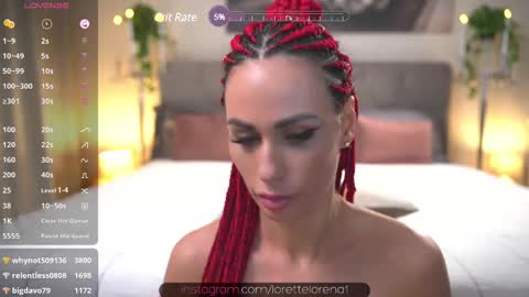 Snapshot of lorettelorenaa chatting on February 2025 05:14:02 AM LoretteLorena online show from February 2025 05:14:02 AM