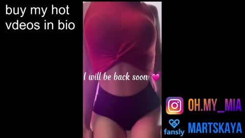 Snapshot of mia4sin chatting on January 2025 07:49:01 AM Mia Martskaya online show from January 2025 07:49:01 AM