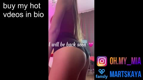 Snapshot of mia4sin chatting on January 2025 07:49:02 AM Mia Martskaya online show from January 2025 07:49:02 AM