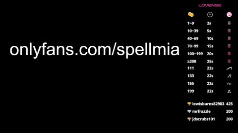Snapshot of miaspell chatting on January 2025 11:07:01 PM Mia instagram miasspell online show from January 2025 11:07:01 PM