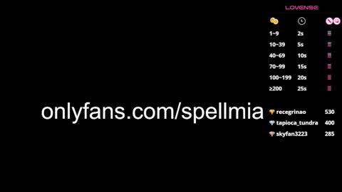Snapshot of miaspell chatting on February 2025 10:09:02 PM Mia instagram miasspell online show from February 2025 10:09:02 PM