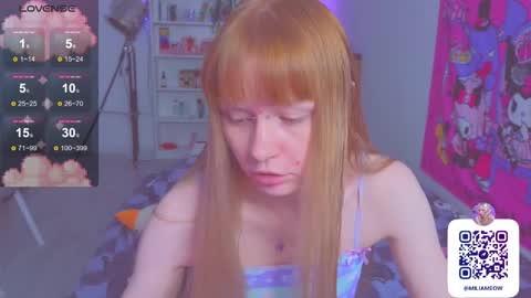 Snapshot of miliameow chatting on September 2025 02:33:02 AM Milia online show from September 2025 02:33:02 AM