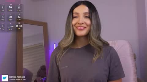 Snapshot of missmonaco chatting on February 2026 03:33:01 AM Emma Rivera online show from February 2026 03:33:01 AM