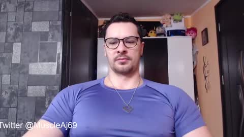 Snapshot of muscleaj69 chatting on February 2025 12:59:01 PM AJ online show from February 2025 12:59:01 PM